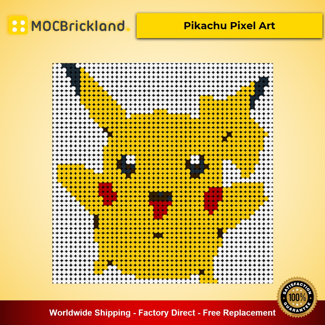 MOVIE MOC 90078 Pikachu Pixel Art MOCBRICKLAND MOULD KING Block