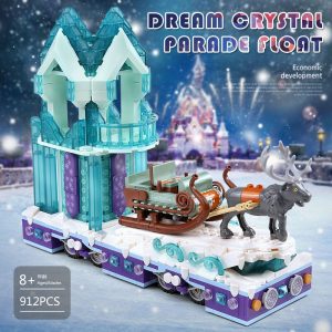 Mould King 11002 Friends Series Snow World Princess Fantasy Winter Village Sleigh Model With 41166 Building 2