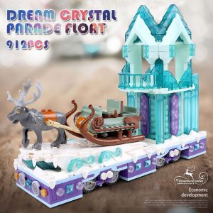 Mould King 11002 Friends Series Snow World Princess Fantasy Winter Village Sleigh Model With 41166 Building 5