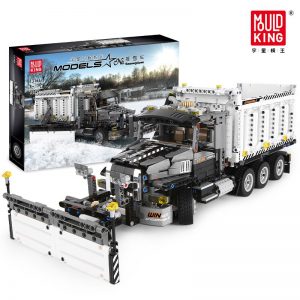 Mould King 13166 Technic Series The Moc 29800 Snowplow Truck Model 42078 Building Blocks Bricks Kids 3