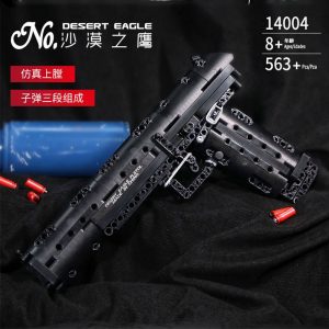 Mould King 14004 Moc The Desert Eagle Pistol Weapon Swat Gun Model Building Blocks Bricks Kids 1