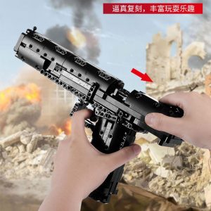 Mould King 14004 Moc The Desert Eagle Pistol Weapon Swat Gun Model Building Blocks Bricks Kids 3
