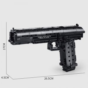 Mould King 14004 Moc The Desert Eagle Pistol Weapon Swat Gun Model Building Blocks Bricks Kids 5