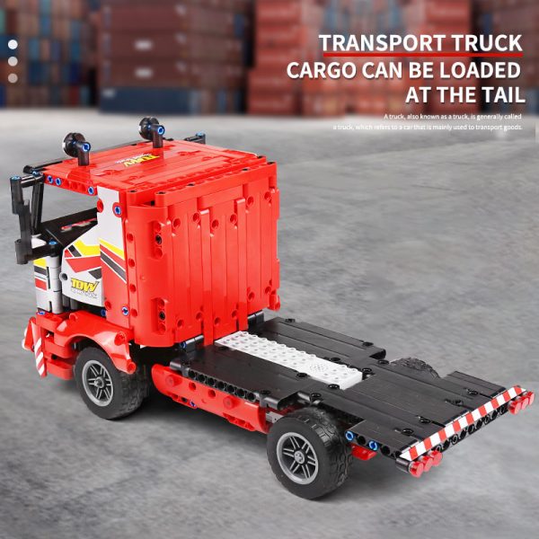 Mould King 15003 Technic Moc The Transport Truck Remote Control Car Building Blocks Bricks Kids Educational 4