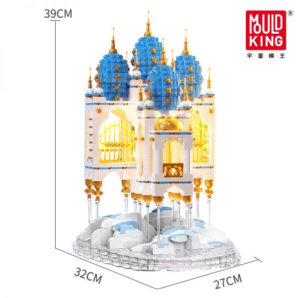 Mould King Moc 16015 Streetview Floating Sky Castle House Fantasy Fortress Model With Building Blocks Bricks 5