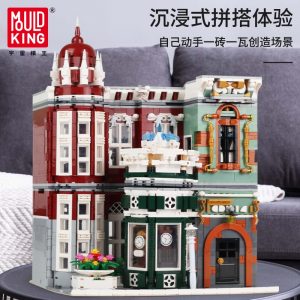 Mould King Moc Street View Creator Series Antique Collection Shop Building Blocks Bricks For Children Toys 3