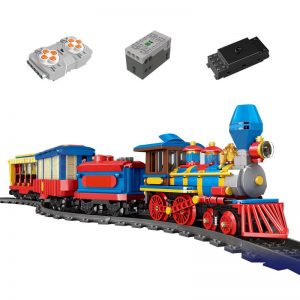 Mould King 12004 City Series The Mkingland Dream Train Remote Control Train Building Blocks Bricks Kids 5