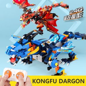 Mould King 13018 App Rc Technic Ninjaoes Dragon Knight Model Building Blocks 70602 Bricks Toys For 1