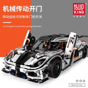 Mould King 13120 Technic Series Koenigsegged Sports Racing White Car Model Building Blocks Bricks 23002 Kids 1