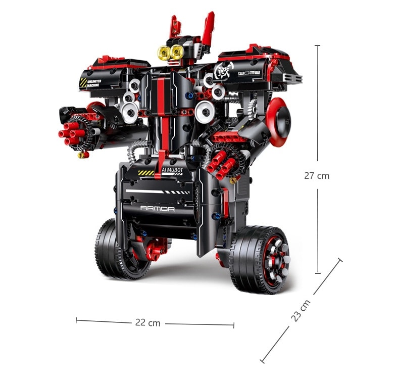 MOULD KING 13028 Xturboman Intelligent RC DIY Robot