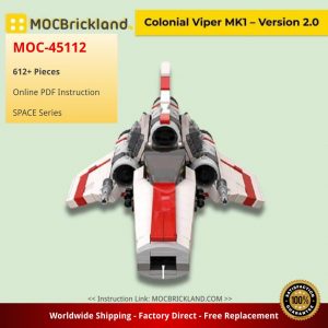 Space Moc 45112 Colonial Viper Mk1 – Version 2.0 By Apenello Mocbrickland