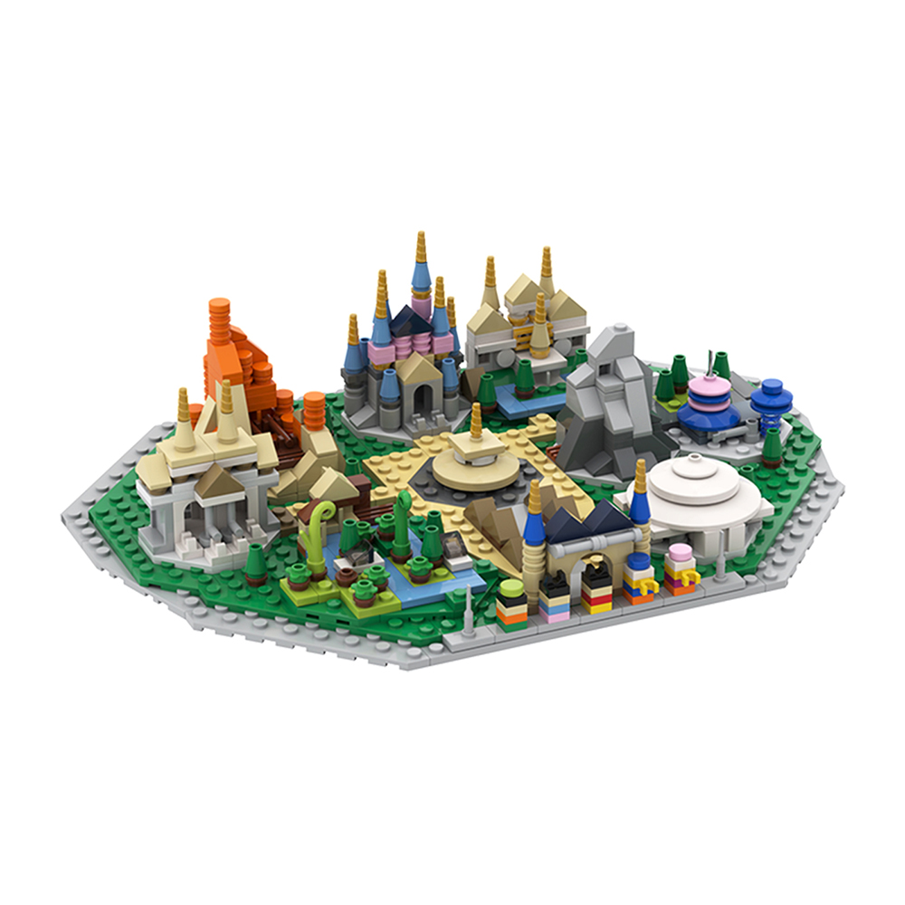MOCBRICKLAND MOC-12753 Disneyland Microscale