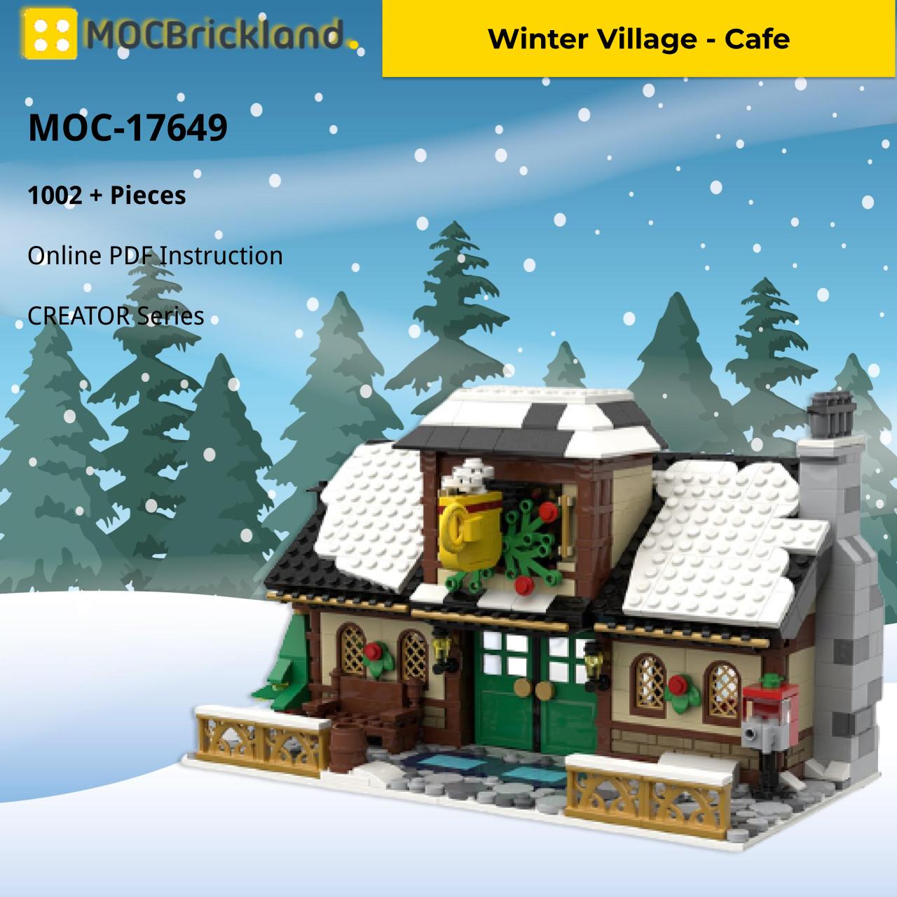 MOCBRICKLAND MOC-17649 Winter Village - Cafe