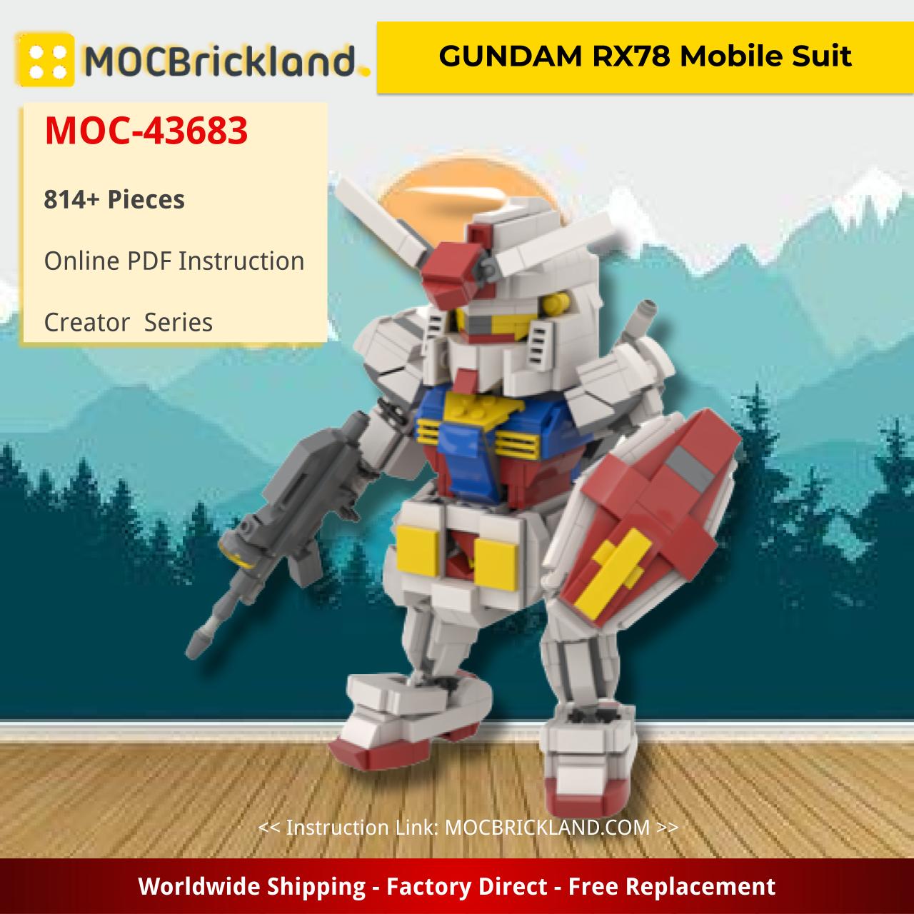 MOCBRICKLAND MOC-43683 GUNDAM RX78 Mobile Suit