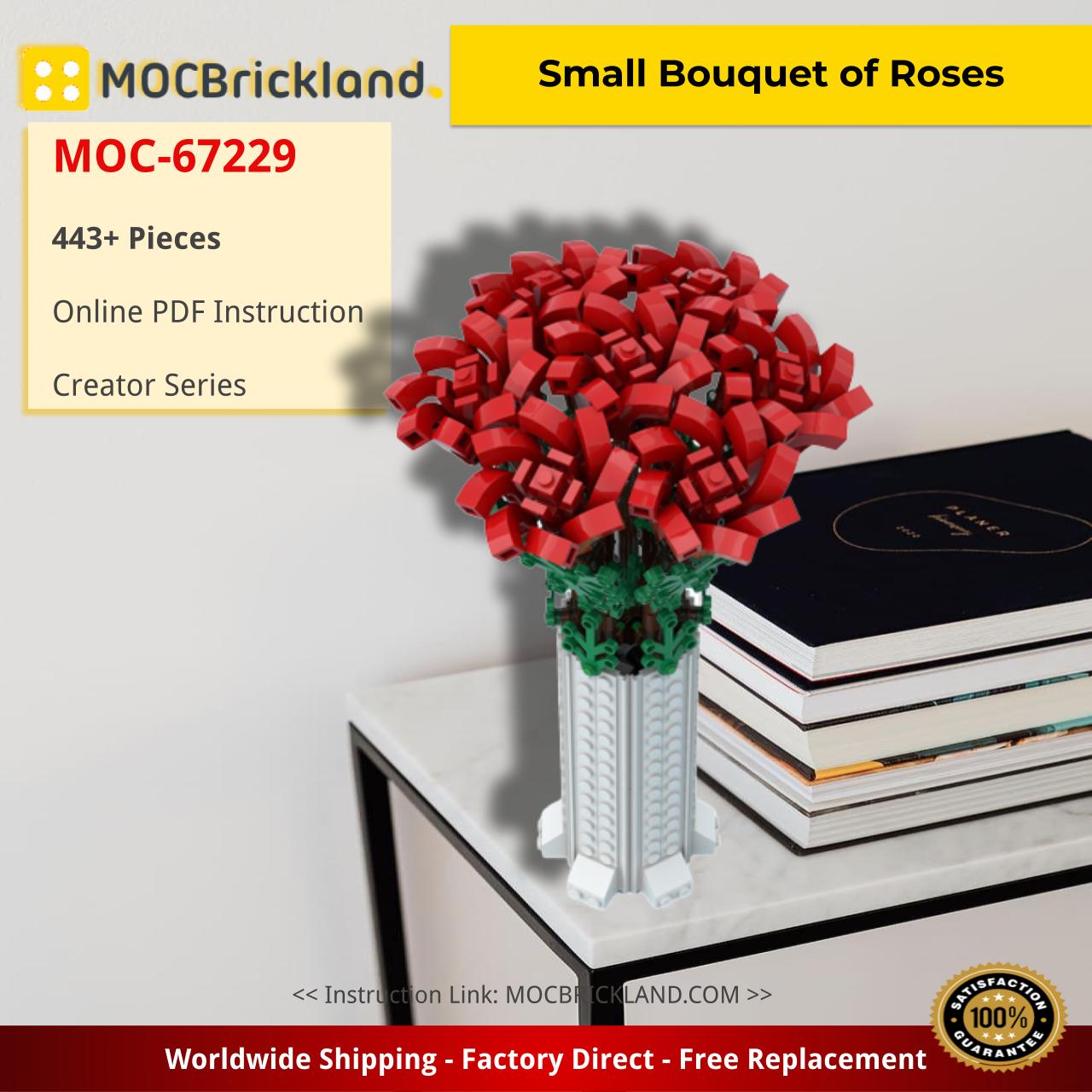 MOCBRICKLAND MOC-67229 Small Bouquet of Roses