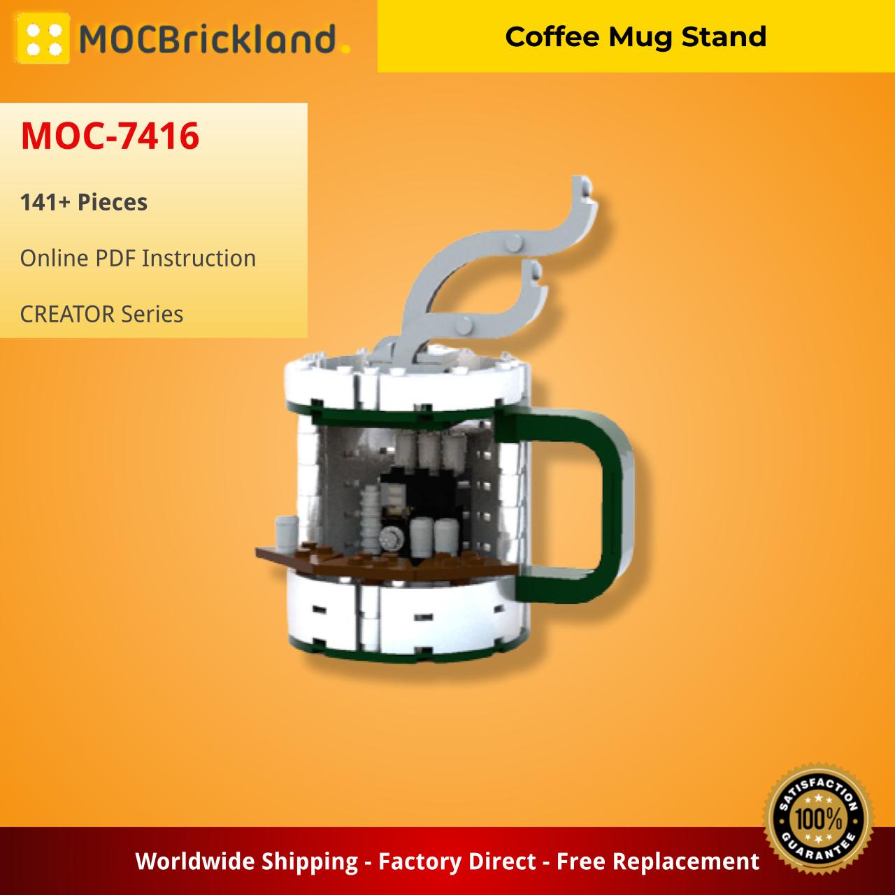 MOCBRICKLAND MOC-7416 Coffee Mug Stand