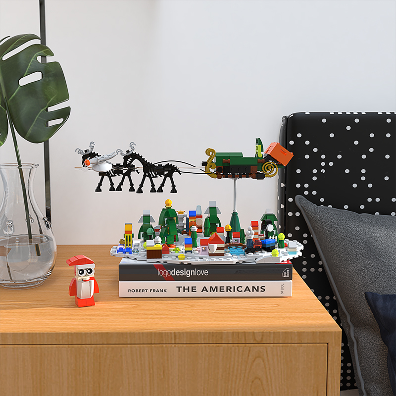 CREATOR MOC-89884 Snow Scene in The Nightmare Before Christmas MOCBRICKLAND