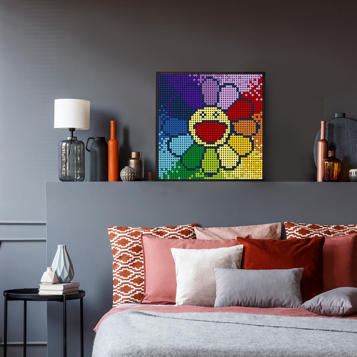 Creator MOC-90173 Sun flower Pixel Art MOCBRICKLAND