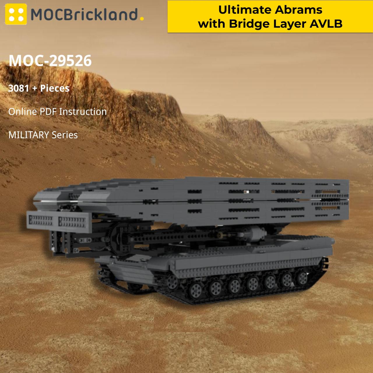 MOCBRICKLAND MOC-29526 Ultimate Abrams with Bridge Layer AVLB