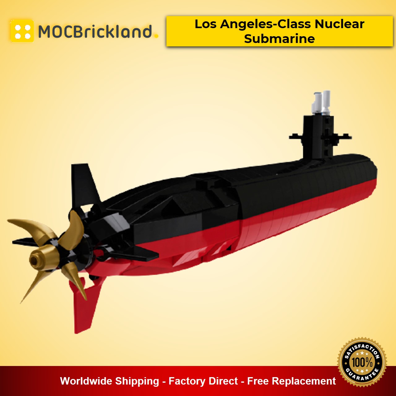 MOCBRICKLAND MOC-61366 Los Angeles-Class Nuclear Submarine