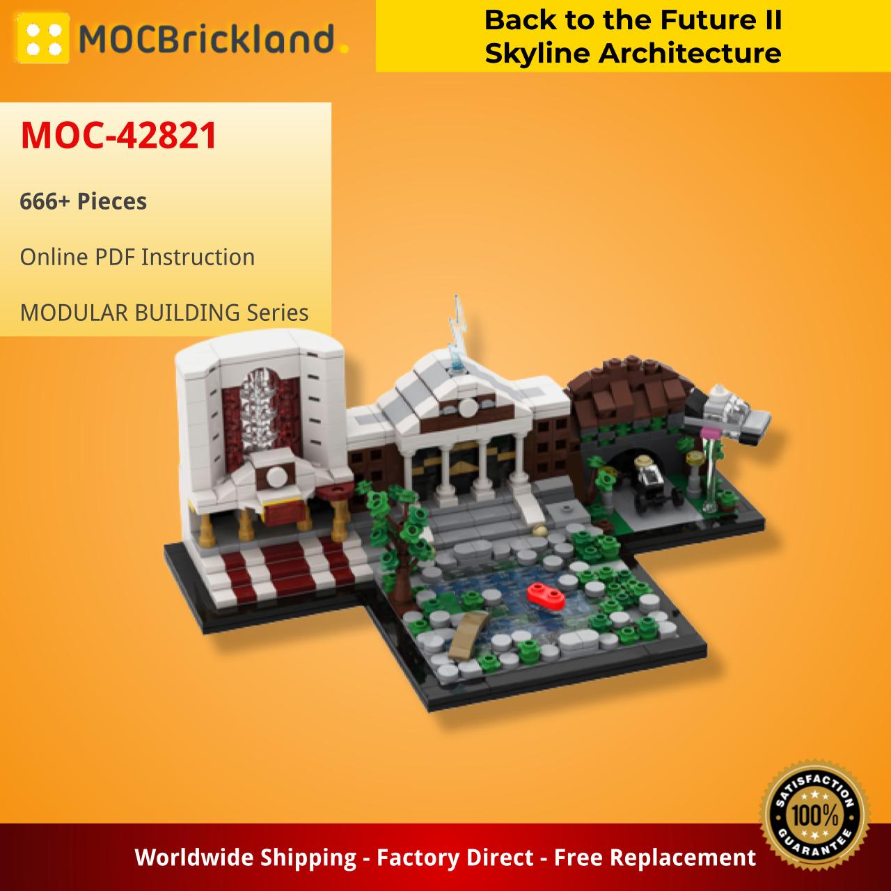 MOCBRICKLAND MOC-42821 Back to the Future II Skyline Architecture