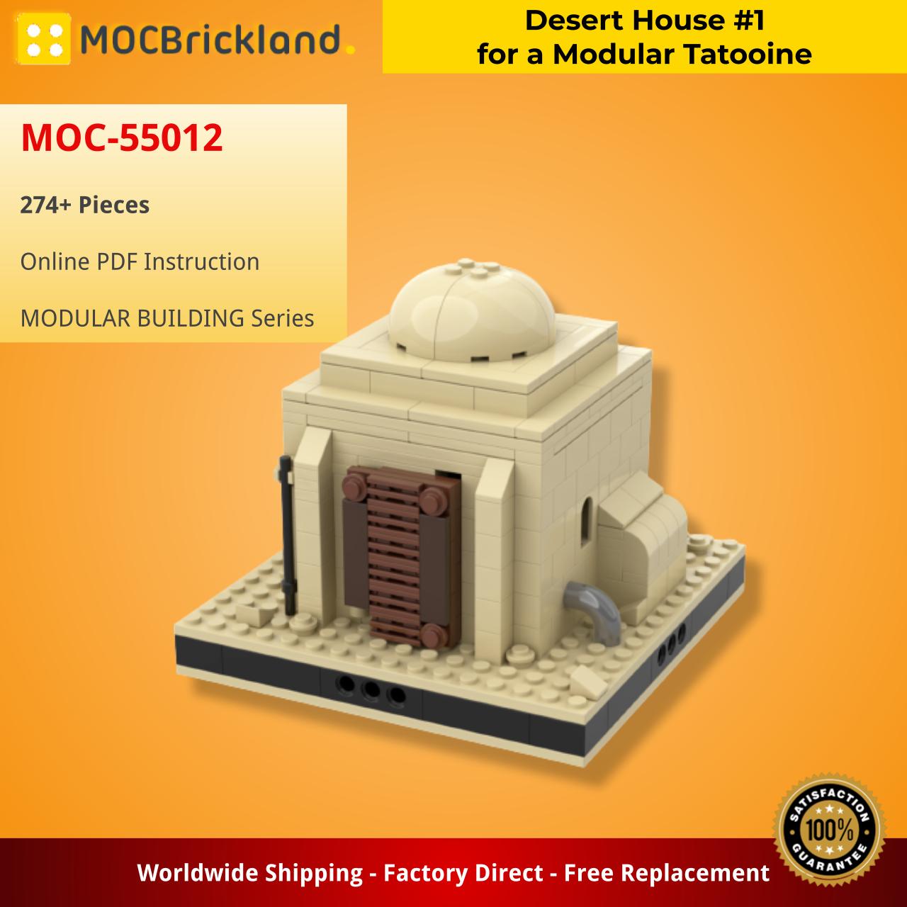 MOCBRICKLAND MOC-55012 Desert House #1 for a Modular Tatooine