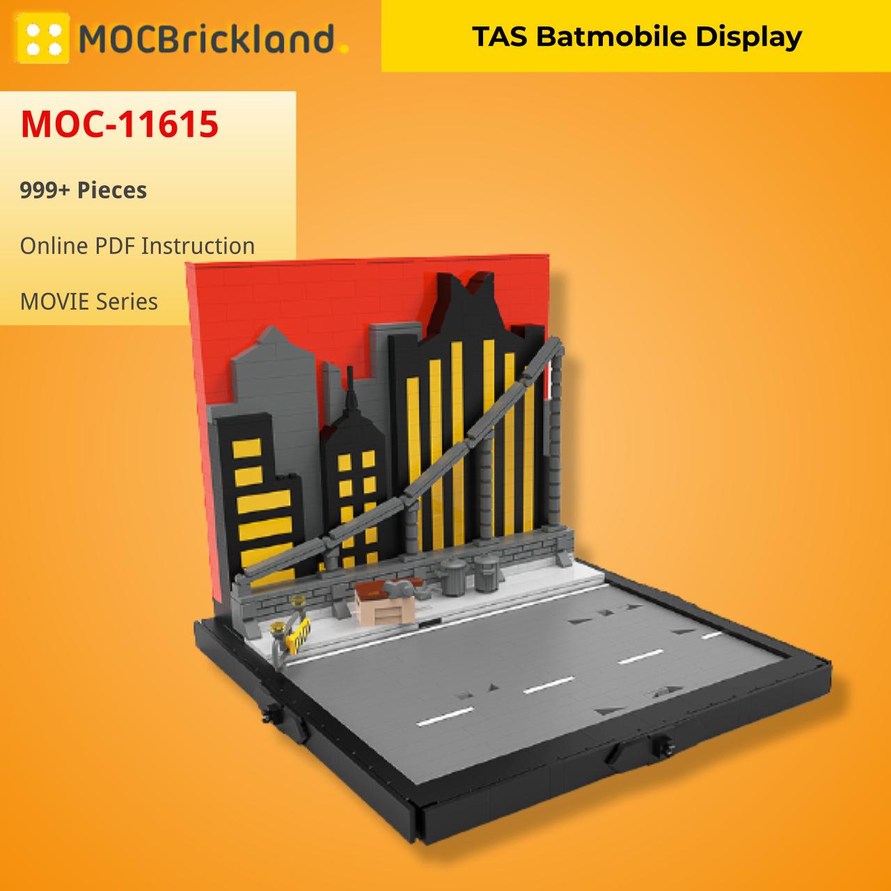 MOCBRICKLAND MOC-11615 TAS Batmobile Display