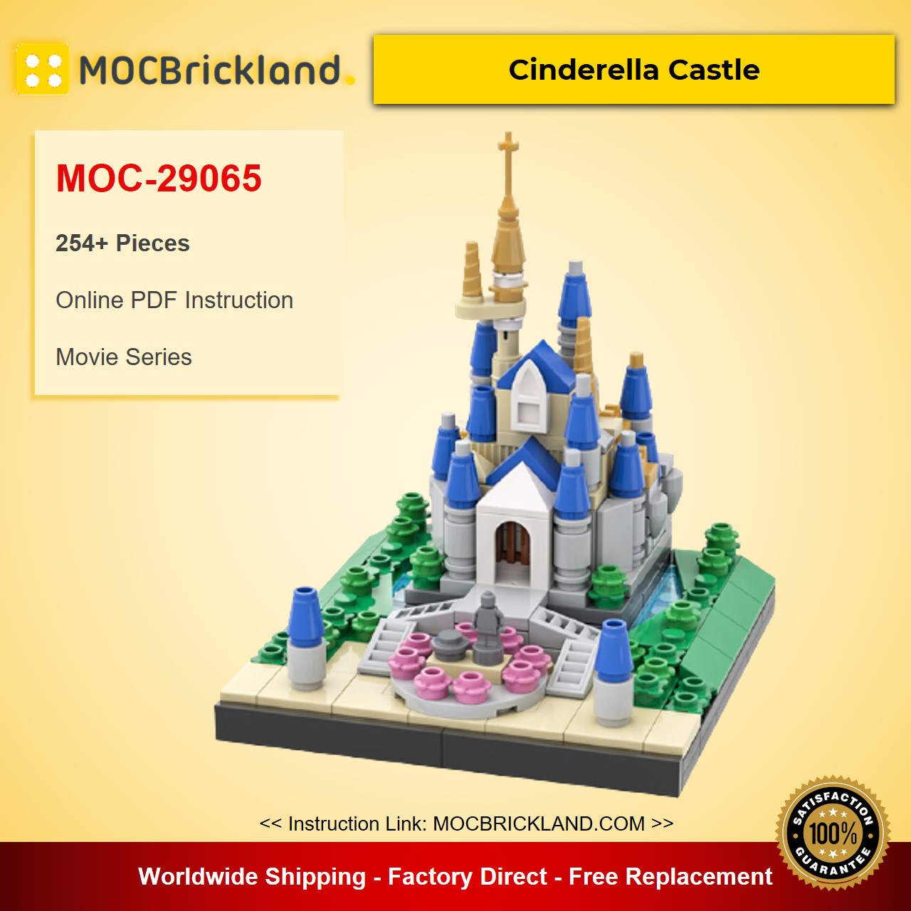 MOCBRICKLAND MOC-29065 Cinderella Castle