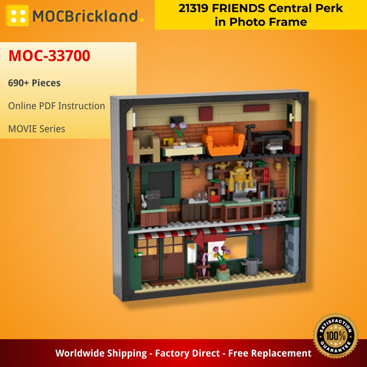 MOCBRICKLAND MOC-33700 21319 FRIENDS Central Perk in Photo Frame