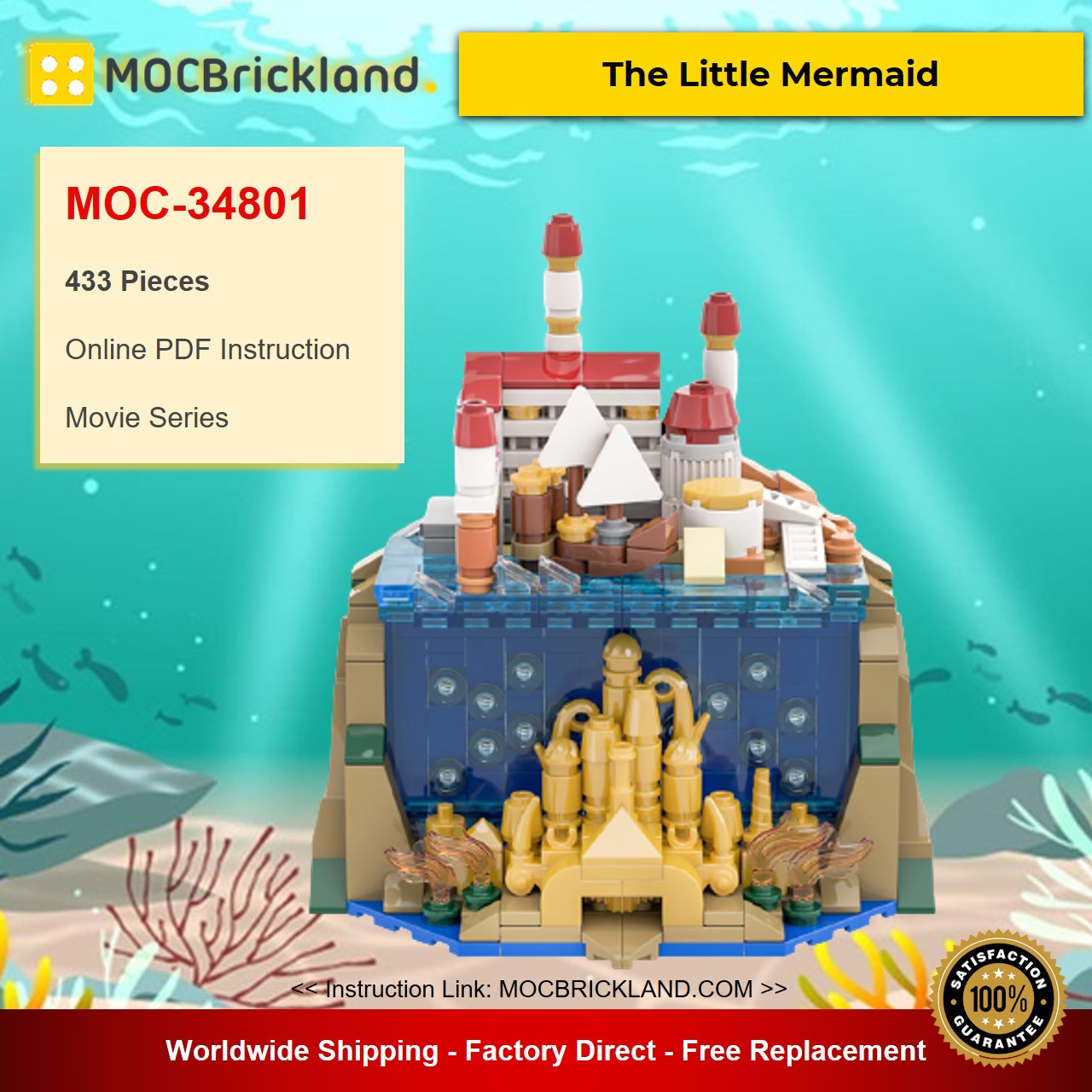 MOCBRICKLAND MOC-34801 The Little Mermaid