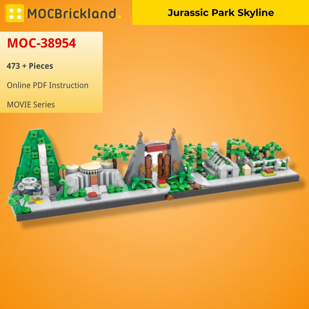 MOCBRICKLAND MOC-38954 Jurassic Park Skyline