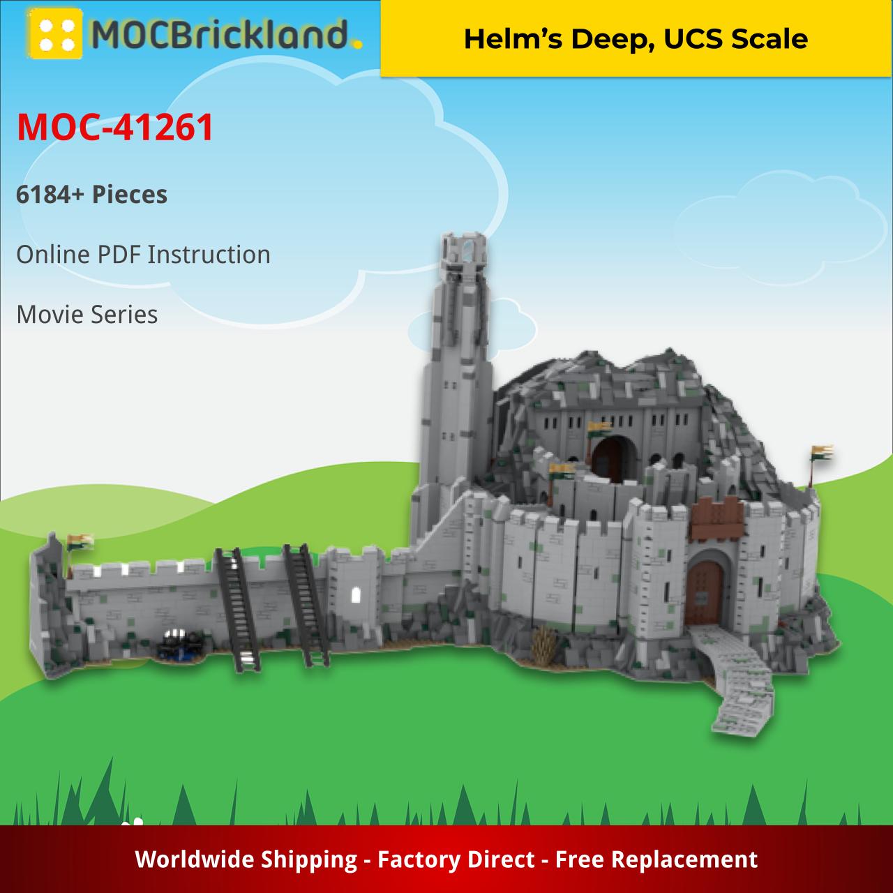 MOCBRICKLAND MOC-41261 Helm's Deep UCS Scale
