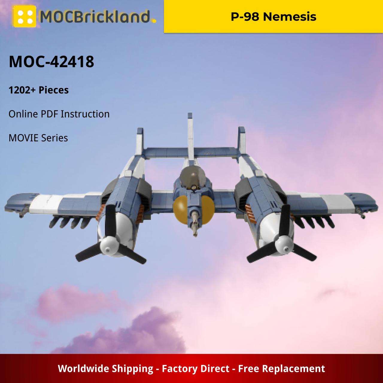 MOCBRICKLAND MOC-42418 P-98 Nemesis