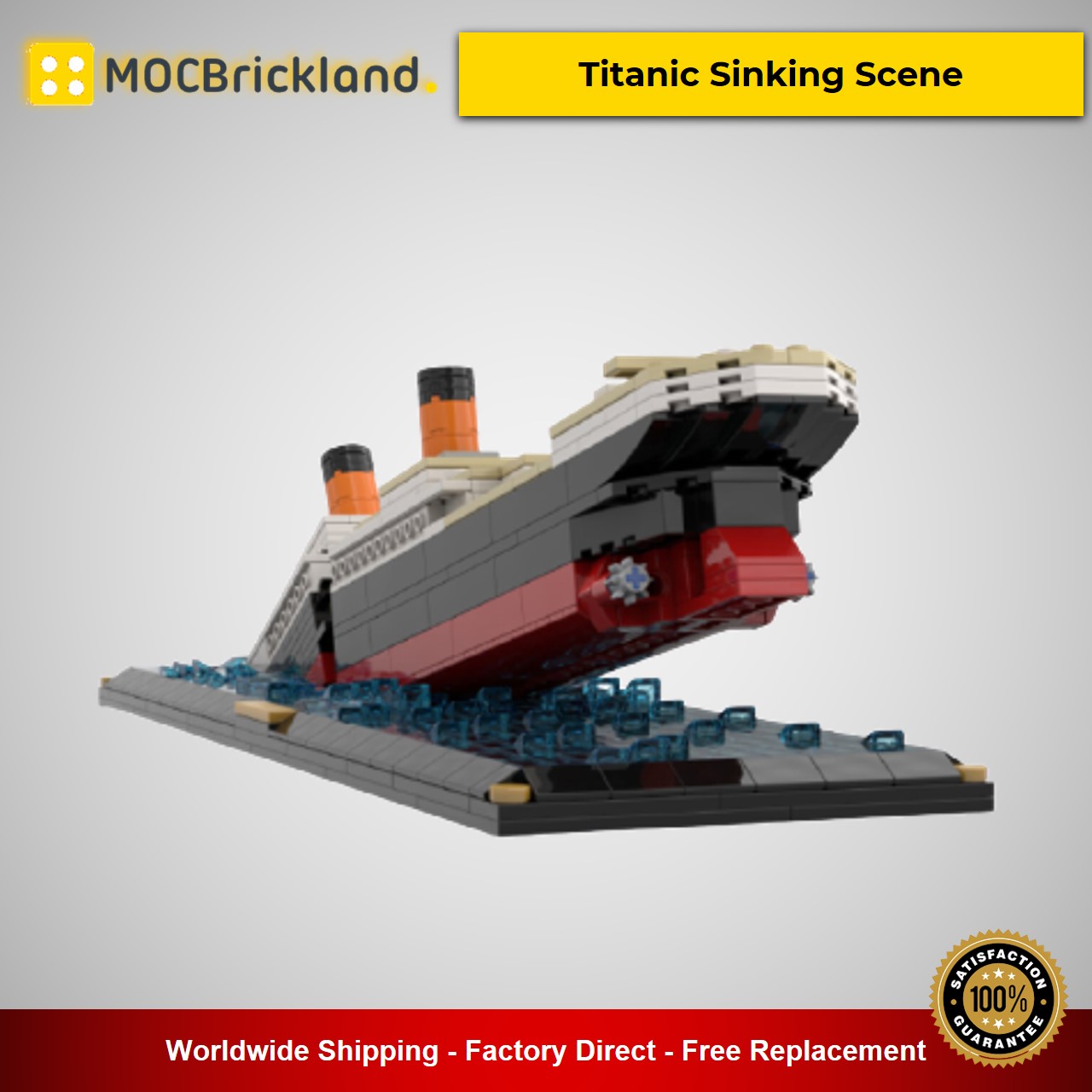 MOCBRICKLAND MOC-51466 Titanic Sinking Scene