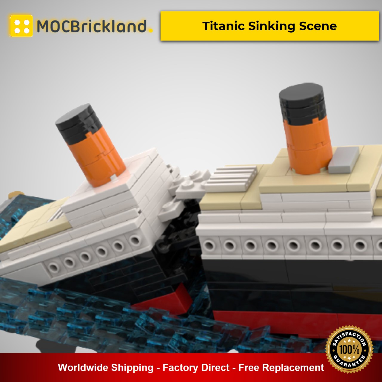 MOCBRICKLAND MOC-51466 Titanic Sinking Scene