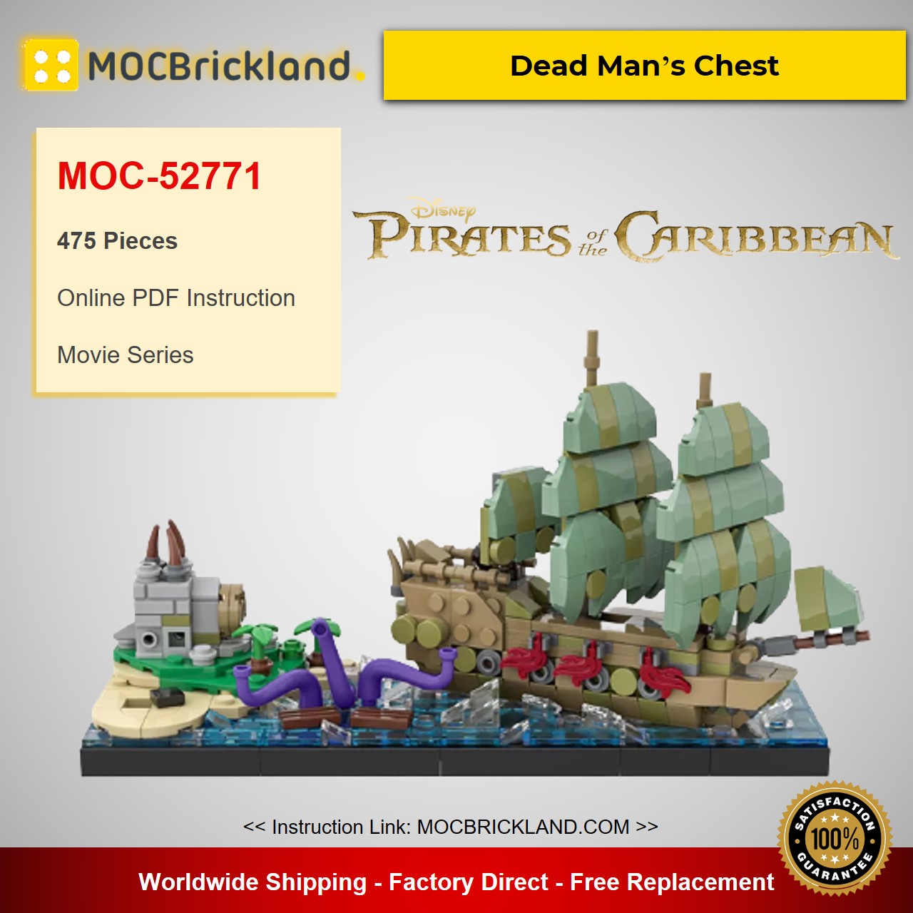 MOCBRICKLAND MOC-52771 Pirates of the Caribbean Dead Man’s Chest