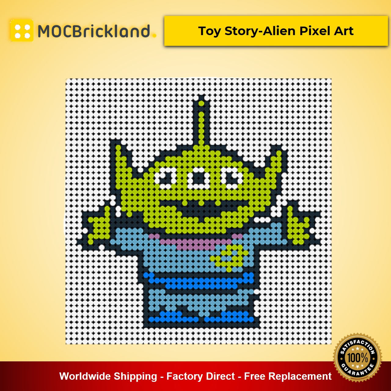 Movie MOC-90080 Toy Story-Alien Pixel Art MOCBRICKLAND
