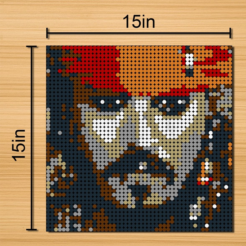 Movie MOC-90110 Pirate Captain Pixel Art MOCBRICKLAND