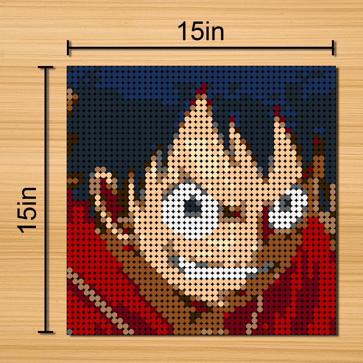 Movie MOC-90133 Luffy One Piece Pixel Art MOCBRICKLAND
