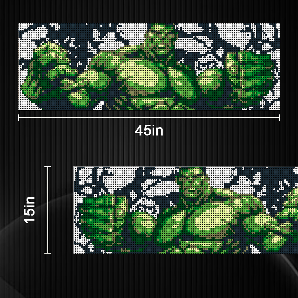 Movie MOC-90145 Hulk Pixel Art Big Scale MOCBRICKLAND