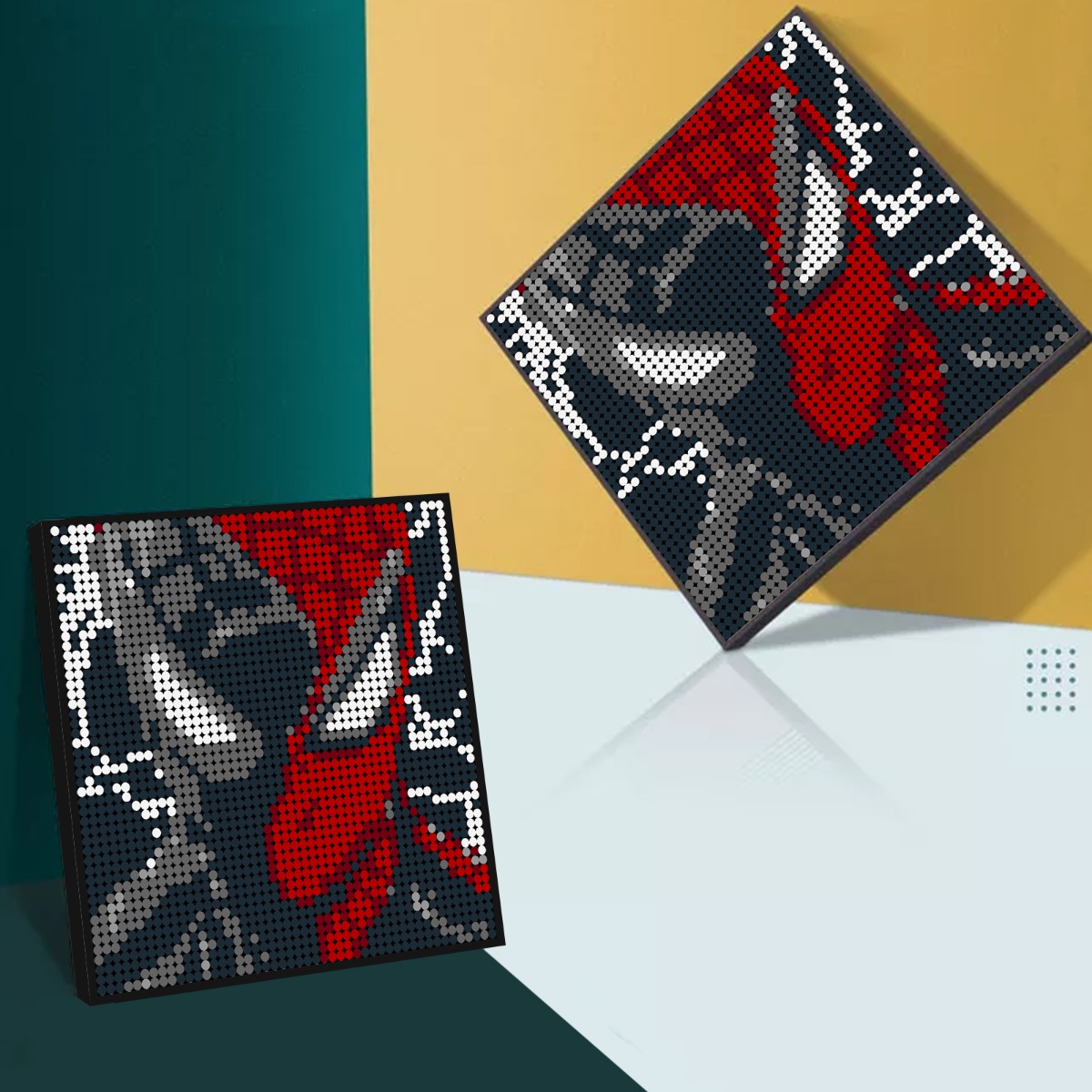 Movie MOC-90149 Spiderman in Black and Red Pixel Art MOCBRICKLAND