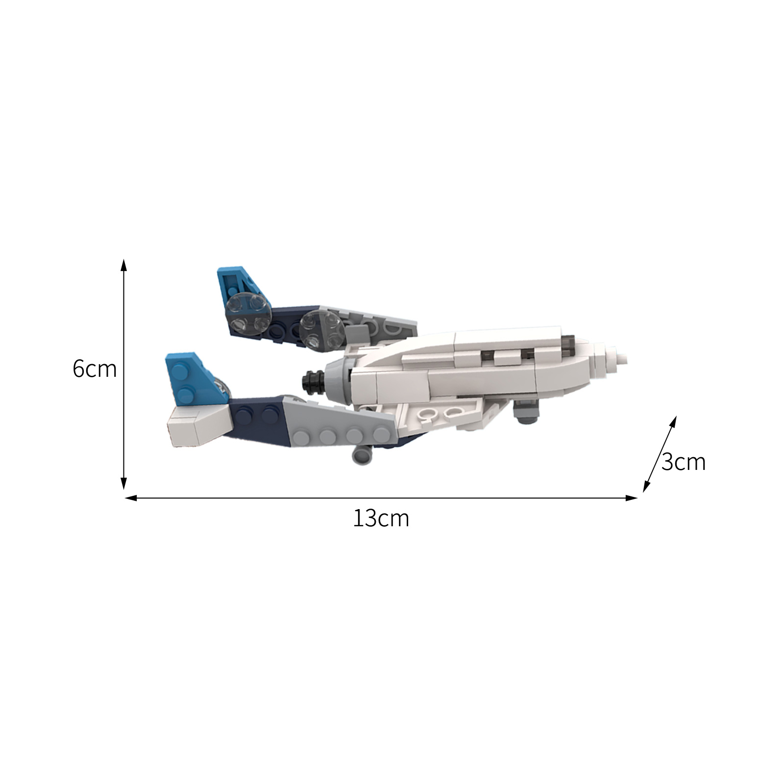 MOCBRICKLAND MOC-49920 Virgin Galactic Spaceship Two VSS Unity [1:110 scale]