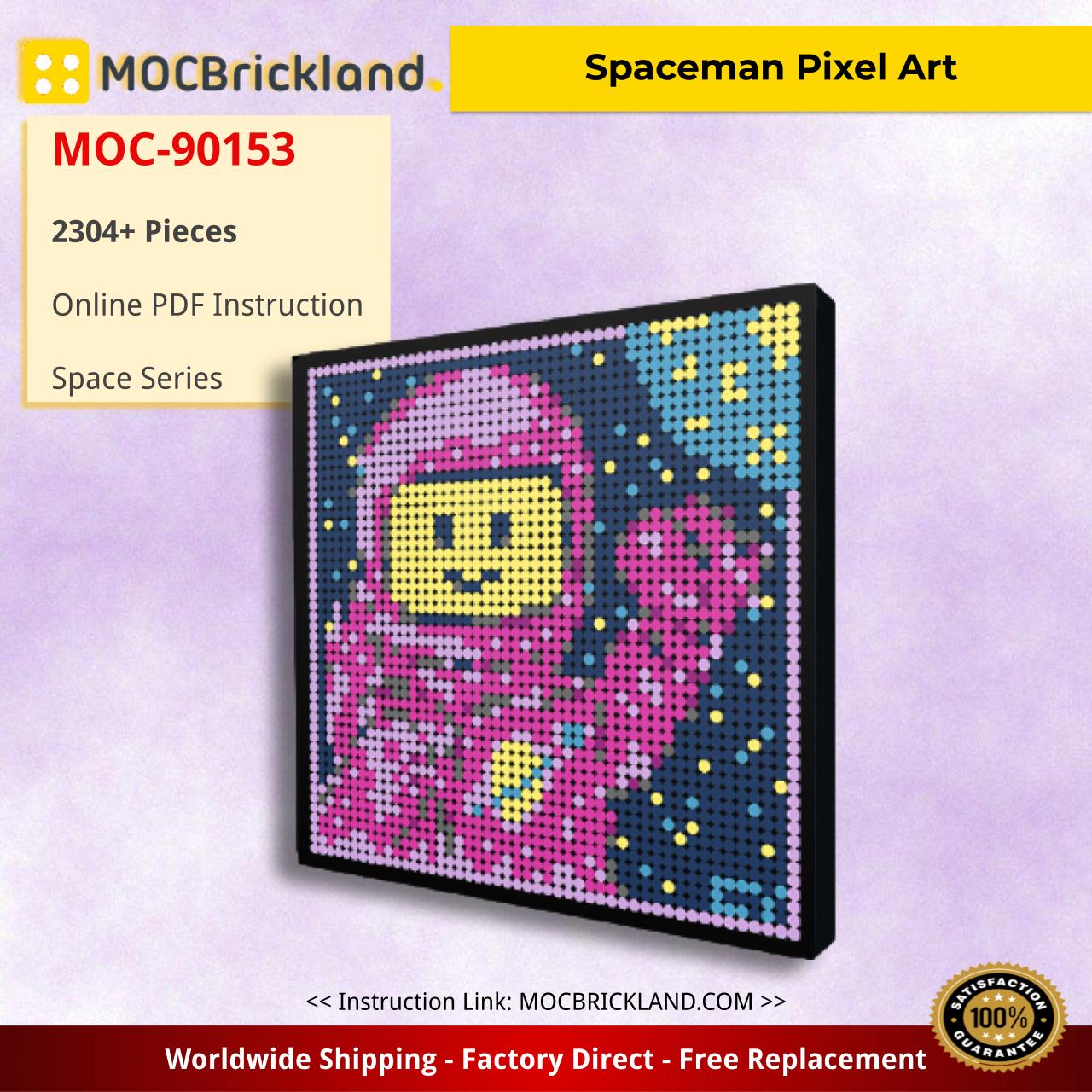 Space MOC-90153 Spaceman Pixel Art MOCBRICKLAND