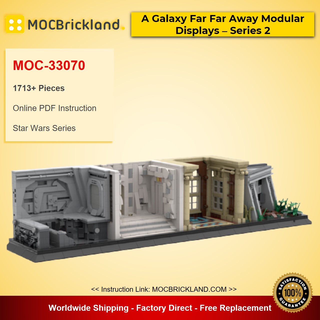 MOCBRICKLAND MOC-33070 A Galaxy Far Far Away Modular Displays – Series 2