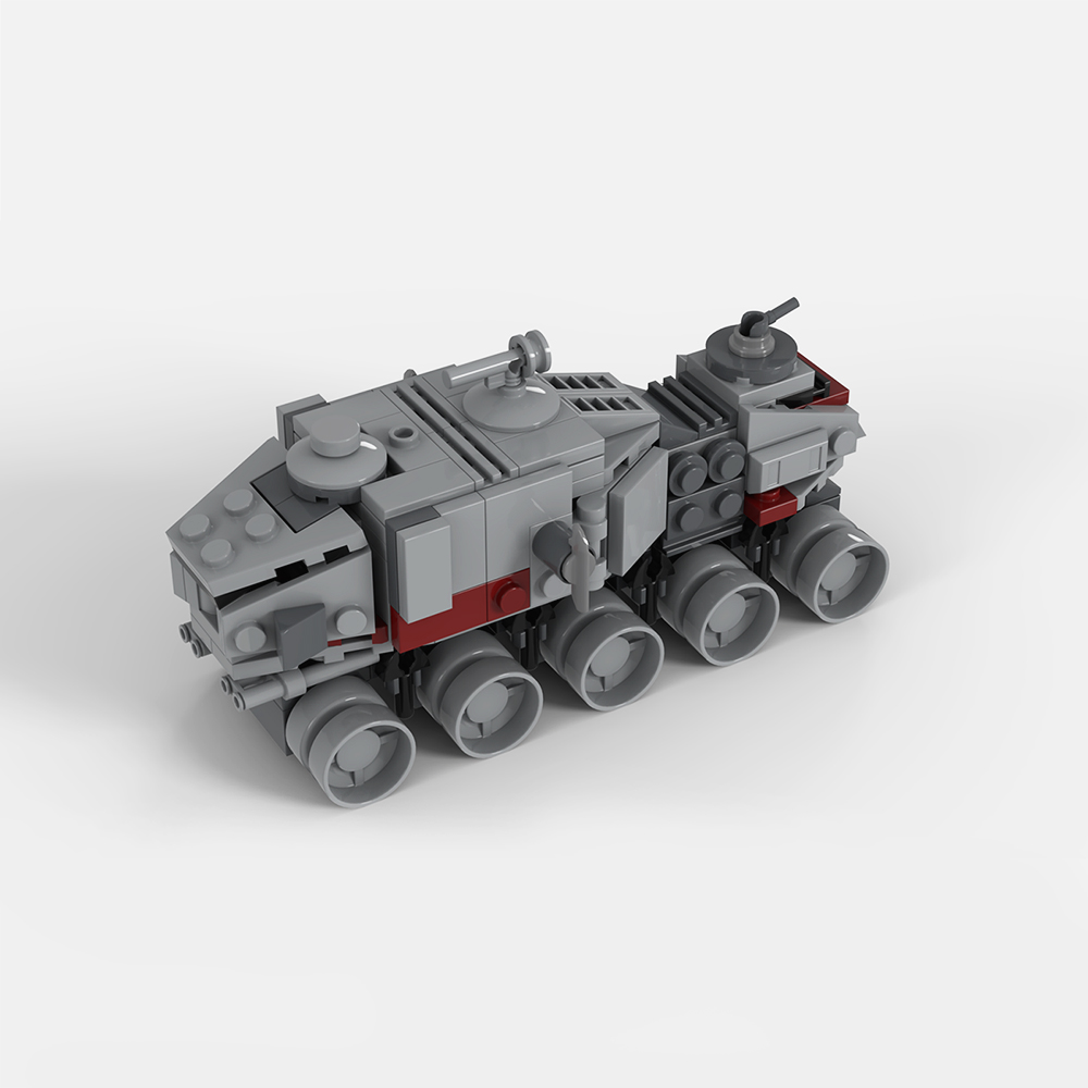 MOCBRICKLAND MOC-36873 A6-Juggernaut (Clone Turbo Tank) Micro Fleet Series