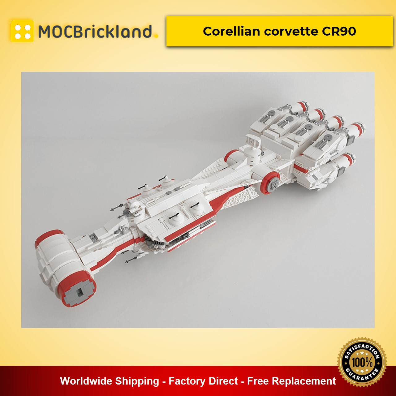 MOCBRICKLAND MOC-37561 Corellian corvette CR90