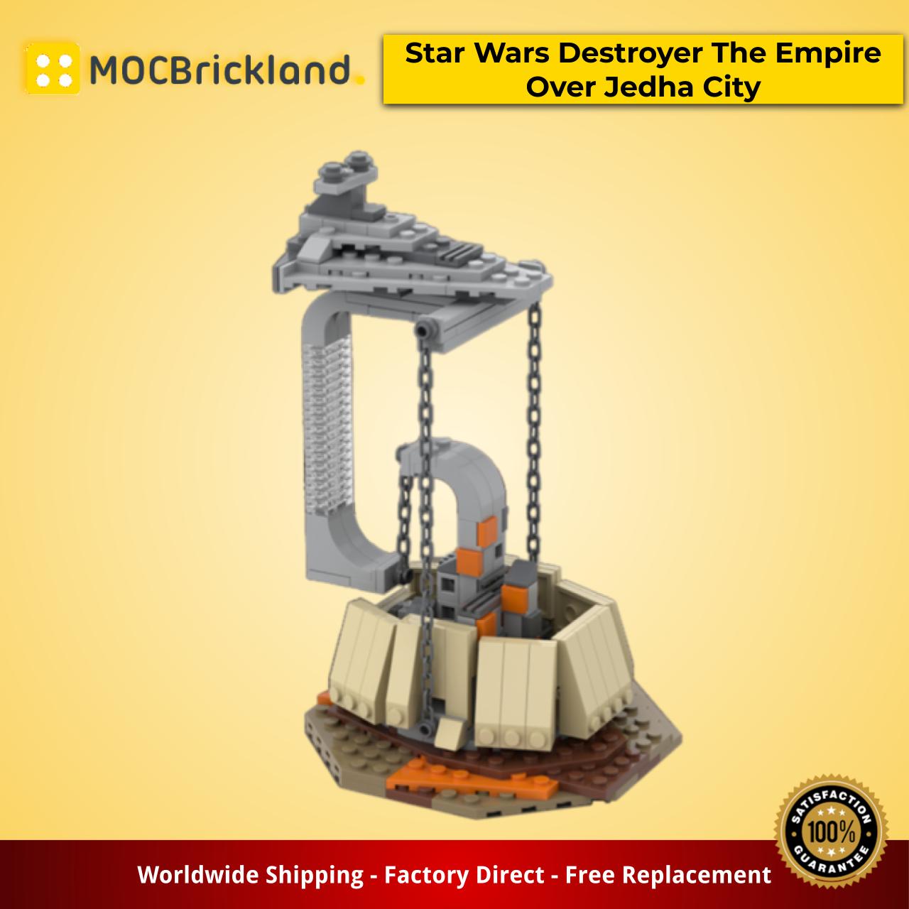 MOCBRICKLAND MOC-40356 Tensegrity Sculpture Star Wars Destroyer The Empire Over Jedha City