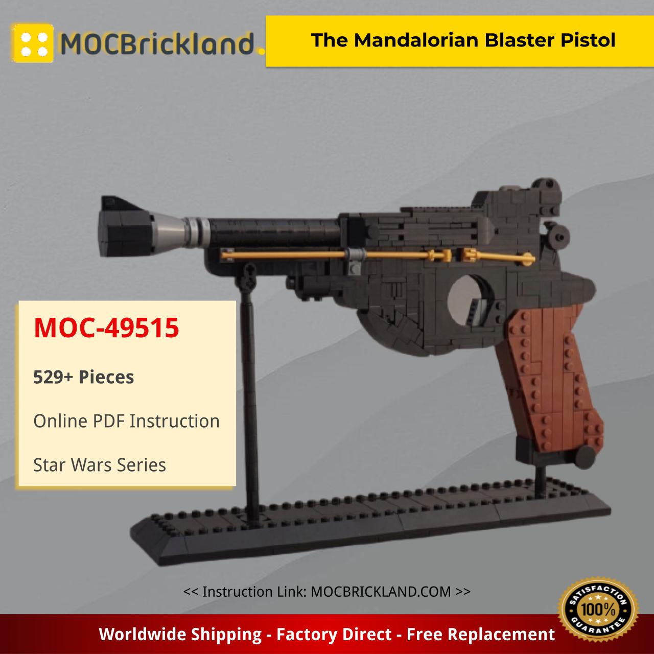 MOCBRICKLAND MOC-49515 The Mandalorian Blaster Pistol