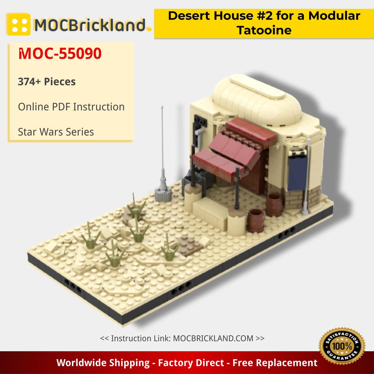 MOCBRICKLAND MOC-55090 Desert House #2 for a Modular Tatooine