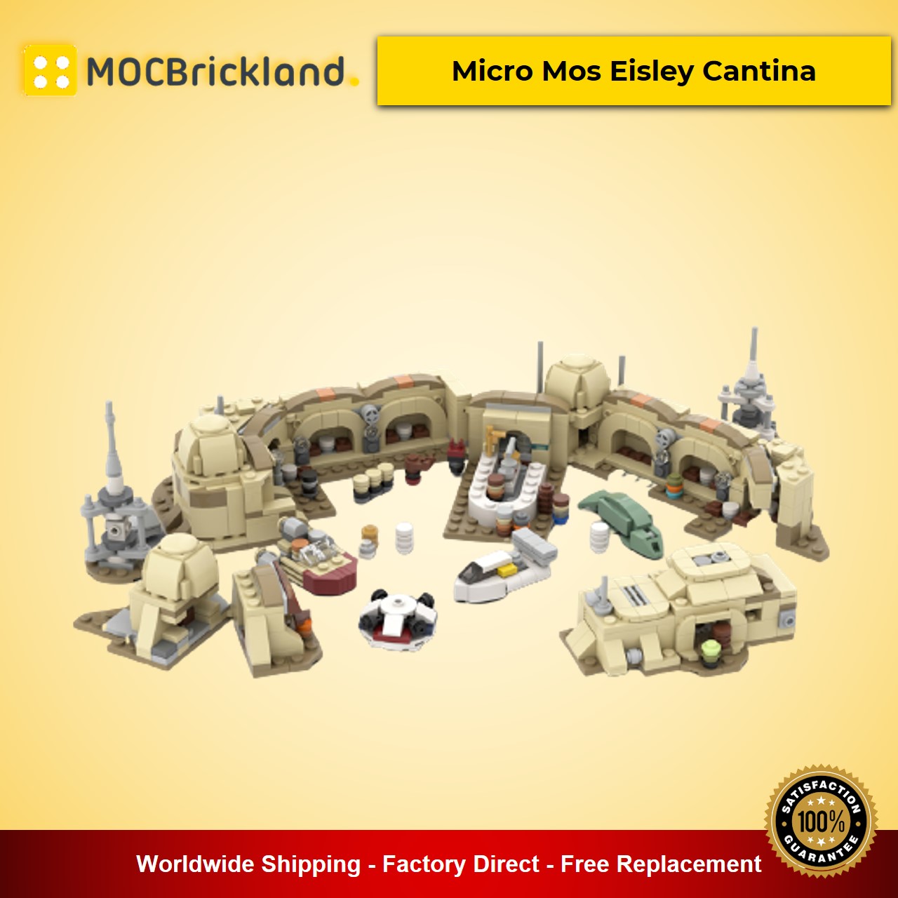 MOCBRICKLAND MOC-57537 Micro Mos Eisley Cantina